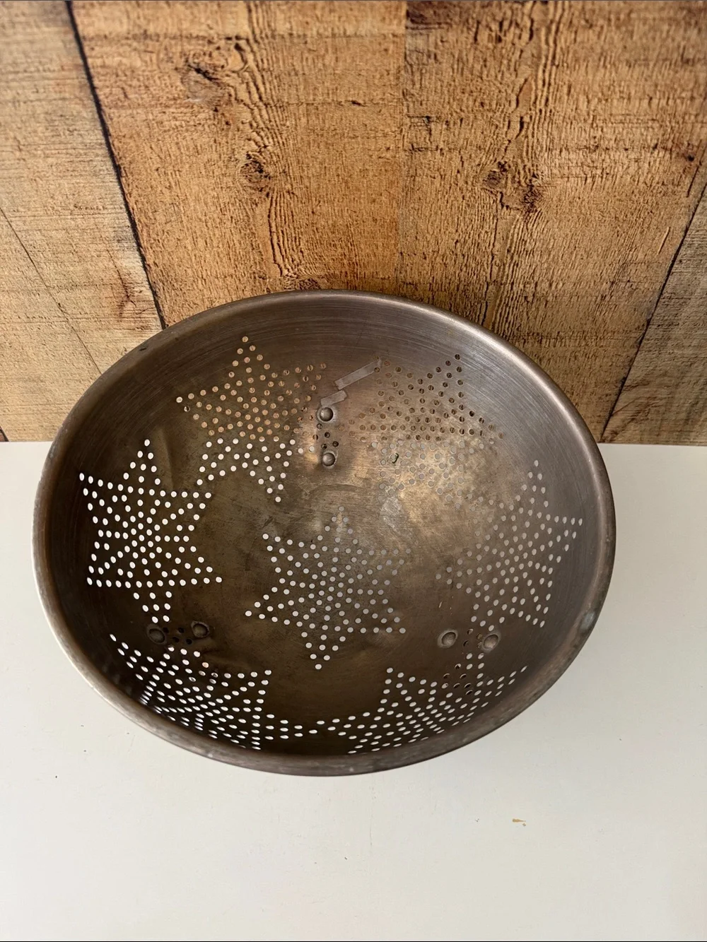 VTG 7 Star Aluminum Colander